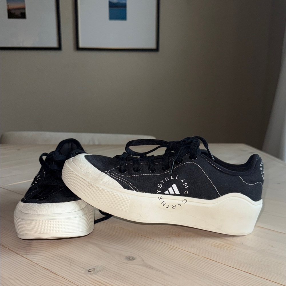 Adidas by Stella McCartney Black and White Sneakers